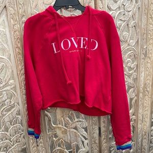 Spiritual Gangster cropped Hoodie “Loved”